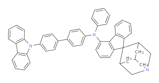 N-(4'-(9H-carbazol-9-yl)-[1,1'-biphenyl]-4-yl)-N-phenyl-1-azaspiro[adamantane-4,9'-fluoren]-4'-amine