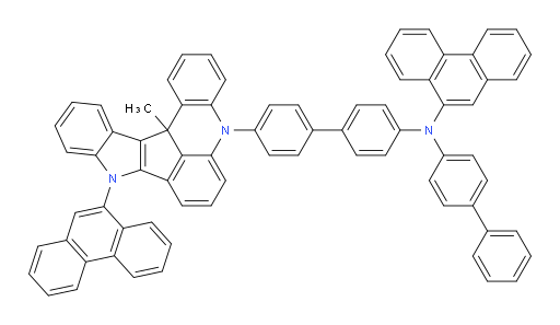 N-([1,1'-biphenyl]-4-yl)-N-(4'-(13c-methyl-9-(phenanthren-9-yl)-9,13c-dihydro-5H-indolo[3',2':4,5]cyclopenta[1,2,3-kl]acridin-5-yl)-[1,1'-biphenyl]-4-yl)phenanthren-9-amine