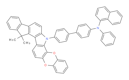 N-(4'-(13,13-dimethylbenzo[5,6][1,4]dioxino[2,3-a]indeno[2,1-g]carbazol-6(13H)-yl)-[1,1'-biphenyl]-4-yl)-N-phenylnaphthalen-1-amine