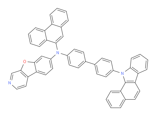 N-(4'-(11H-benzo[a]carbazol-11-yl)-[1,1'-biphenyl]-4-yl)-N-(phenanthren-9-yl)benzofuro[2,3-c]pyridin-7-amine