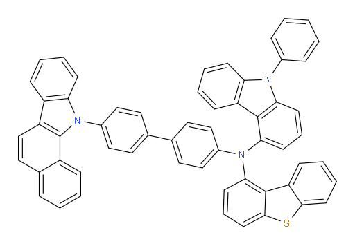 N-(4'-(11H-benzo[a]carbazol-11-yl)-[1,1'-biphenyl]-4-yl)-N-(dibenzo[b,d]thiophen-1-yl)-9-phenyl-9H-carbazol-4-amine