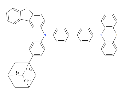 N-(4'-(10H-phenothiazin-10-yl)-[1,1'-biphenyl]-4-yl)-N-(4-(adamantan-1-yl)phenyl)dibenzo[b,d]thiophen-2-amine