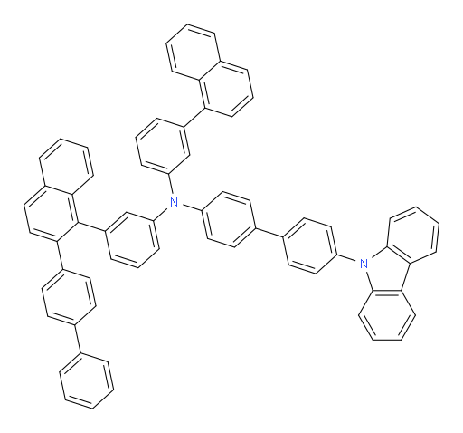 N-(3-(2-([1,1'-biphenyl]-4-yl)naphthalen-1-yl)phenyl)-4'-(9H-carbazol-9-yl)-N-(3-(naphthalen-1-yl)phenyl)-[1,1'-biphenyl]-4-amine