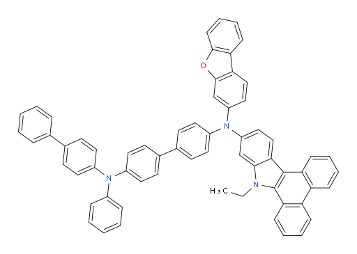N4-([1,1'-biphenyl]-4-yl)-N4'-(dibenzo[b,d]furan-3-yl)-N4'-(9-ethyl-9H-dibenzo[a,c]carbazol-11-yl)-N4-phenyl-[1,1'-biphenyl]-4,4'-diamine