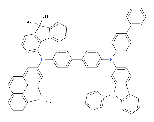 N4-([1,1'-biphenyl]-4-yl)-N4'-(9,9-dimethyl-9H-fluoren-4-yl)-N4'-(4-methyl-4H-benzo[def]carbazol-2-yl)-N4-(9-phenyl-9H-carbazol-2-yl)-[1,1'-biphenyl]-4,4'-diamine
