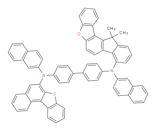N4-(benzo[b]naphtho[1,2-d]thiophen-6-yl)-N4'-(12,12-dimethyl-12H-fluoreno[2,1-b]benzofuran-8-yl)-N4,N4'-di(naphthalen-2-yl)-[1,1'-biphenyl]-4,4'-diamine