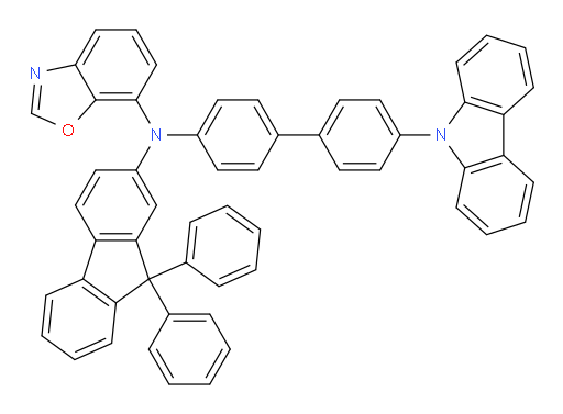 N-(4'-(9H-carbazol-9-yl)-[1,1'-biphenyl]-4-yl)-N-(9,9-diphenyl-9H-fluoren-2-yl)benzo[d]oxazol-7-amine