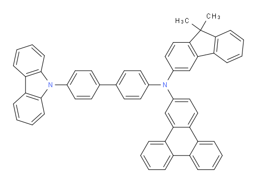 N-(4'-(9H-carbazol-9-yl)-[1,1'-biphenyl]-4-yl)-N-(9,9-dimethyl-9H-fluoren-3-yl)triphenylen-2-amine
