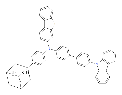 N-(4'-(9H-carbazol-9-yl)-[1,1'-biphenyl]-4-yl)-N-(4-(adamantan-1-yl)phenyl)dibenzo[b,d]thiophen-3-amine