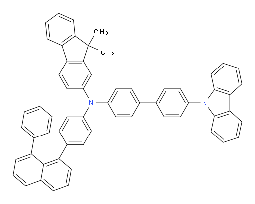 N-(4'-(9H-carbazol-9-yl)-[1,1'-biphenyl]-4-yl)-9,9-dimethyl-N-(4-(8-phenylnaphthalen-1-yl)phenyl)-9H-fluoren-2-amine