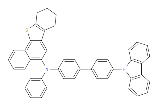 N-(4'-(9H-carbazol-9-yl)-[1,1'-biphenyl]-4-yl)-N-phenyl-7,8,9,10-tetrahydrobenzo[b]naphtho[2,1-d]thiophen-5-amine