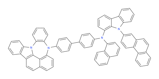 N-(4'-(4H-4,8b-diazaindeno[1,2,3-gh]pleiaden-4-yl)-[1,1'-biphenyl]-4-yl)-N-(naphthalen-1-yl)-9-(phenanthren-2-yl)-9H-carbazol-1-amine
