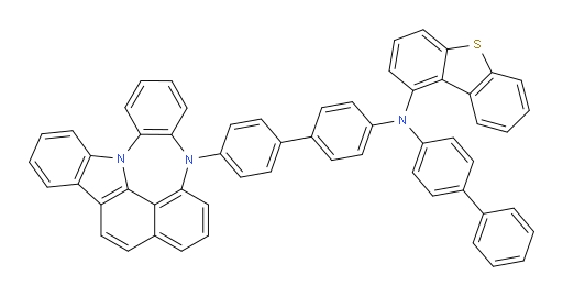 N-(4'-(4H-4,8b-diazaindeno[1,2,3-gh]pleiaden-4-yl)-[1,1'-biphenyl]-4-yl)-N-([1,1'-biphenyl]-4-yl)dibenzo[b,d]thiophen-1-amine