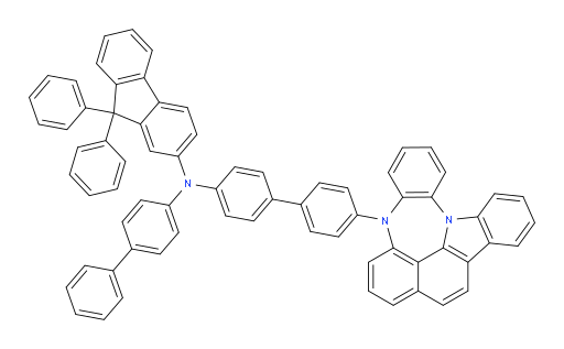 N-(4'-(4H-4,8b-diazaindeno[1,2,3-gh]pleiaden-4-yl)-[1,1'-biphenyl]-4-yl)-N-([1,1'-biphenyl]-4-yl)-9,9-diphenyl-9H-fluoren-2-amine