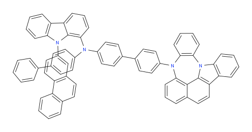 N-(4'-(4H-4,8b-diazaindeno[1,2,3-gh]pleiaden-4-yl)-[1,1'-biphenyl]-4-yl)-N-([1,1'-biphenyl]-4-yl)-9-(phenanthren-2-yl)-9H-carbazol-1-amine