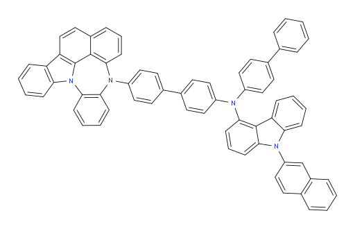 N-(4'-(4H-4,8b-diazaindeno[1,2,3-gh]pleiaden-4-yl)-[1,1'-biphenyl]-4-yl)-N-([1,1'-biphenyl]-4-yl)-9-(naphthalen-2-yl)-9H-carbazol-4-amine