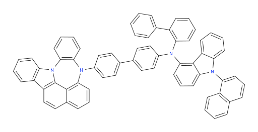 N-(4'-(4H-4,8b-diazaindeno[1,2,3-gh]pleiaden-4-yl)-[1,1'-biphenyl]-4-yl)-N-([1,1'-biphenyl]-2-yl)-9-(naphthalen-1-yl)-9H-carbazol-4-amine