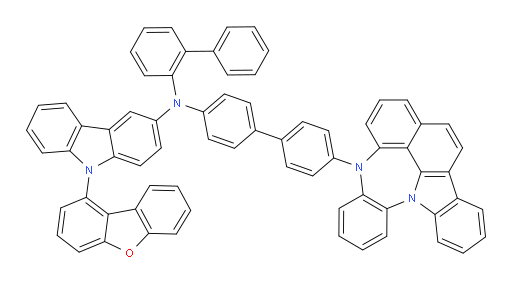 N-(4'-(4H-4,8b-diazaindeno[1,2,3-gh]pleiaden-4-yl)-[1,1'-biphenyl]-4-yl)-N-([1,1'-biphenyl]-2-yl)-9-(dibenzo[b,d]furan-1-yl)-9H-carbazol-3-amine