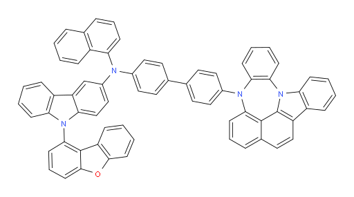 N-(4'-(4H-4,8b-diazaindeno[1,2,3-gh]pleiaden-4-yl)-[1,1'-biphenyl]-4-yl)-9-(dibenzo[b,d]furan-1-yl)-N-(naphthalen-1-yl)-9H-carbazol-3-amine