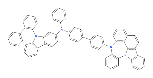 N-(4'-(4H-4,8b-diazaindeno[1,2,3-gh]pleiaden-4-yl)-[1,1'-biphenyl]-4-yl)-9-([1,1'-biphenyl]-2-yl)-N-phenyl-9H-carbazol-2-amine