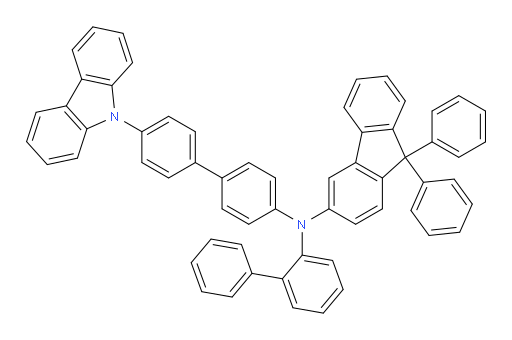 N-(4'-(9H-carbazol-9-yl)-[1,1'-biphenyl]-4-yl)-N-([1,1'-biphenyl]-2-yl)-9,9-diphenyl-9H-fluoren-3-amine