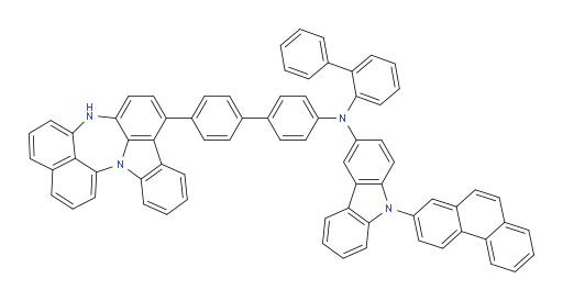 N-(4'-(4H-naphtho[1',8':5,6,7][1,4]diazepino[3,2,1-jk]carbazol-7-yl)-[1,1'-biphenyl]-4-yl)-N-([1,1'-biphenyl]-2-yl)-9-(phenanthren-2-yl)-9H-carbazol-3-amine