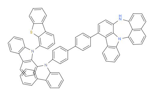 N-(4'-(4H-naphtho[1',8':5,6,7][1,4]diazepino[3,2,1-jk]carbazol-7-yl)-[1,1'-biphenyl]-4-yl)-N-([1,1'-biphenyl]-2-yl)-9-(dibenzo[b,d]thiophen-4-yl)-9H-carbazol-1-amine