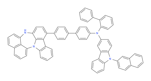 N-(4'-(4H-naphtho[1',8':5,6,7][1,4]diazepino[3,2,1-jk]carbazol-7-yl)-[1,1'-biphenyl]-4-yl)-N-([1,1'-biphenyl]-2-yl)-9-(naphthalen-2-yl)-9H-carbazol-3-amine