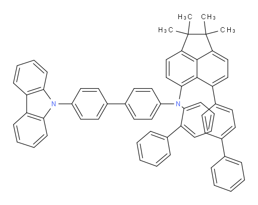 N-(4'-(9H-carbazol-9-yl)-[1,1'-biphenyl]-4-yl)-N-([1,1'-biphenyl]-2-yl)-6-([1,1'-biphenyl]-4-yl)-1,1,2,2-tetramethyl-1,2-dihydroacenaphthylen-5-amine