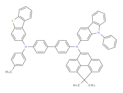 N4-(dibenzo[b,d]thiophen-2-yl)-N4'-(4,4-dimethyl-4H-cyclopenta[def]phenanthren-8-yl)-N4'-(9-phenyl-9H-carbazol-2-yl)-N4-(p-tolyl)-[1,1'-biphenyl]-4,4'-diamine