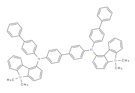 N4,N4'-di([1,1'-biphenyl]-4-yl)-N4,N4'-bis(5,5-dimethyl-5H-dibenzo[b,d]silol-1-yl)-[1,1'-biphenyl]-4,4'-diamine