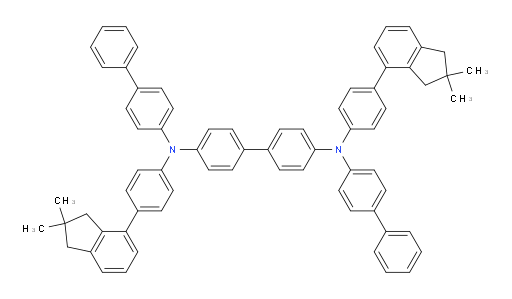 N4,N4'-di([1,1'-biphenyl]-4-yl)-N4,N4'-bis(4-(2,2-dimethyl-2,3-dihydro-1H-inden-4-yl)phenyl)-[1,1'-biphenyl]-4,4'-diamine
