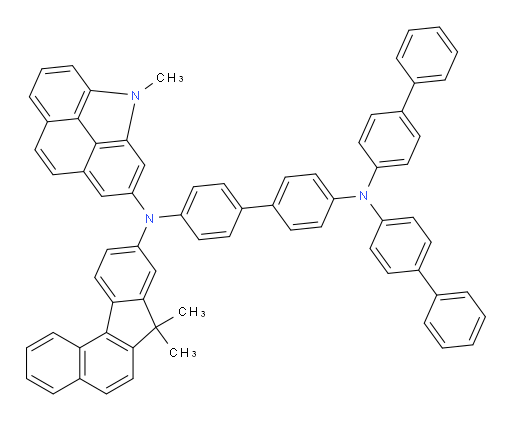 N4,N4-di([1,1'-biphenyl]-4-yl)-N4'-(7,7-dimethyl-7H-benzo[c]fluoren-9-yl)-N4'-(4-methyl-4H-benzo[def]carbazol-2-yl)-[1,1'-biphenyl]-4,4'-diamine