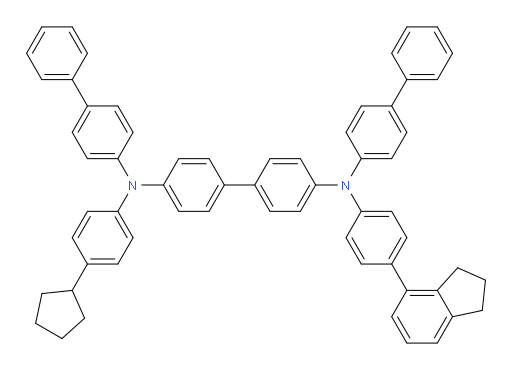 N4,N4'-di([1,1'-biphenyl]-4-yl)-N4-(4-cyclopentylphenyl)-N4'-(4-(2,3-dihydro-1H-inden-4-yl)phenyl)-[1,1'-biphenyl]-4,4'-diamine