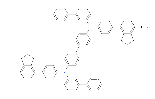 N4,N4'-di([1,1'-biphenyl]-3-yl)-N4,N4'-bis(4-(7-methyl-2,3-dihydro-1H-inden-4-yl)phenyl)-[1,1'-biphenyl]-4,4'-diamine