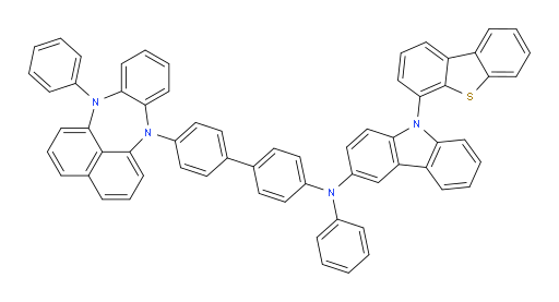9-(dibenzo[b,d]thiophen-4-yl)-N-phenyl-N-(4'-(12-phenylbenzo[b]naphtho[1,8-ef][1,4]diazepin-7(12H)-yl)-[1,1'-biphenyl]-4-yl)-9H-carbazol-3-amine