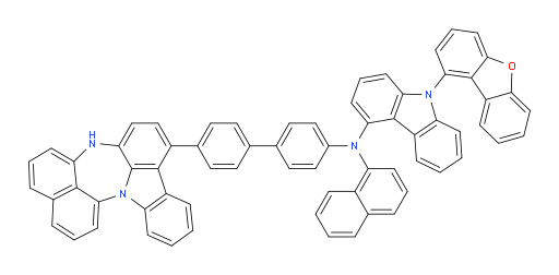 N-(4'-(4H-naphtho[1',8':5,6,7][1,4]diazepino[3,2,1-jk]carbazol-7-yl)-[1,1'-biphenyl]-4-yl)-9-(dibenzo[b,d]furan-1-yl)-N-(naphthalen-1-yl)-9H-carbazol-4-amine
