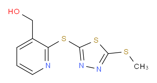 (2-((5-(methylthio)-1,3,4-thiadiazol-2-yl)thio)pyridin-3-yl)methanol
