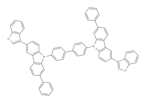 4,4'-bis(6-(benzofuran-3-yl)-2-phenyl-9H-carbazol-9-yl)-1,1'-biphenyl