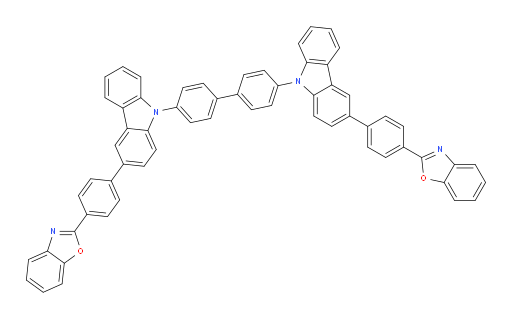4,4'-bis(3-(4-(benzo[d]oxazol-2-yl)phenyl)-9H-carbazol-9-yl)-1,1'-biphenyl