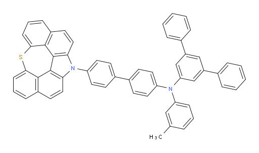 N-(4'-(12H-6-thia-12-azaindeno[2,1,7,6-ghij]pleiaden-12-yl)-[1,1'-biphenyl]-4-yl)-N-(m-tolyl)-[1,1':3',1''-terphenyl]-5'-amine
