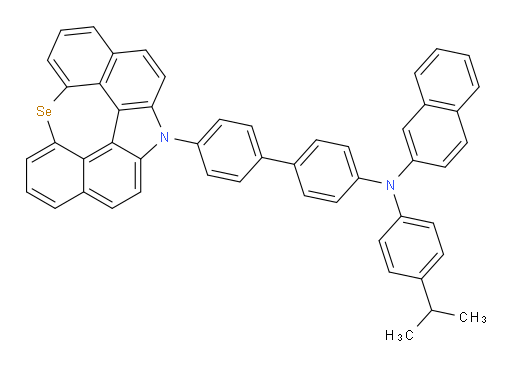 N-(4'-(12H-6-selena-12-azaindeno[2,1,7,6-ghij]pleiaden-12-yl)-[1,1'-biphenyl]-4-yl)-N-(4-isopropylphenyl)naphthalen-2-amine