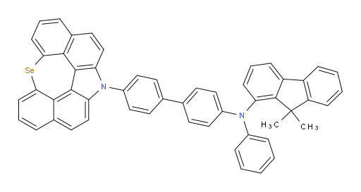 N-(4'-(12H-6-selena-12-azaindeno[2,1,7,6-ghij]pleiaden-12-yl)-[1,1'-biphenyl]-4-yl)-9,9-dimethyl-N-phenyl-9H-fluoren-1-amine