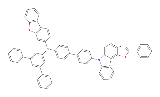 N-([1,1':3',1''-terphenyl]-5'-yl)-N-(4'-(2-phenyl-6H-oxazolo[4,5-c]carbazol-6-yl)-[1,1'-biphenyl]-4-yl)dibenzo[b,d]furan-3-amine