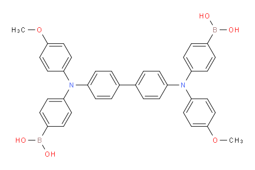 (([1,1'-biphenyl]-4,4'-diylbis((4-methoxyphenyl)azanediyl))bis(4,1-phenylene))diboronic acid