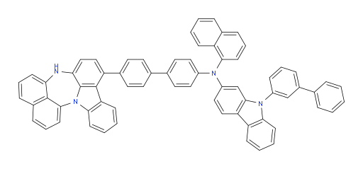 N-(4'-(4H-naphtho[1',8':5,6,7][1,4]diazepino[3,2,1-jk]carbazol-7-yl)-[1,1'-biphenyl]-4-yl)-9-([1,1'-biphenyl]-3-yl)-N-(naphthalen-1-yl)-9H-carbazol-2-amine