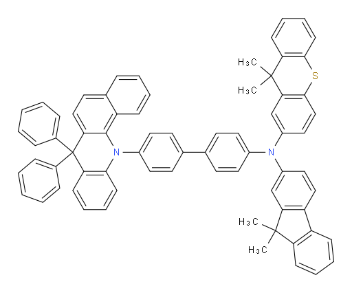N-(9,9-dimethyl-9H-fluoren-2-yl)-N-(4'-(7,7-diphenylbenzo[c]acridin-12(7H)-yl)-[1,1'-biphenyl]-4-yl)-9,9-dimethyl-9H-thioxanthen-2-amine