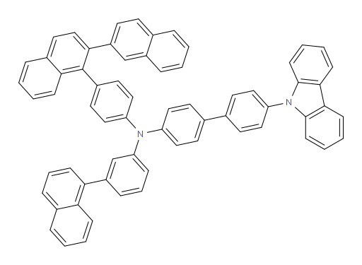 N-(4-([2,2'-binaphthalen]-1-yl)phenyl)-4'-(9H-carbazol-9-yl)-N-(3-(naphthalen-1-yl)phenyl)-[1,1'-biphenyl]-4-amine