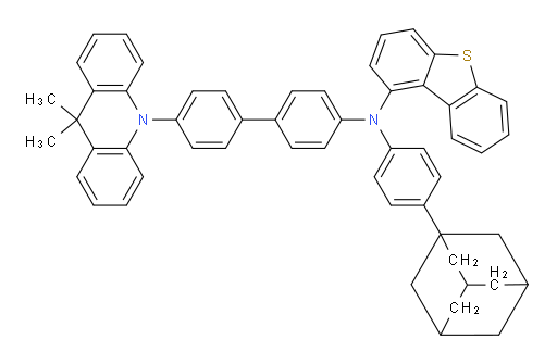 N-(4-(adamantan-1-yl)phenyl)-N-(4'-(9,9-dimethylacridin-10(9H)-yl)-[1,1'-biphenyl]-4-yl)dibenzo[b,d]thiophen-1-amine
