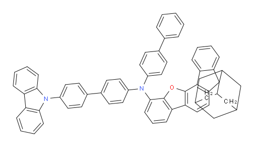 N-(4'-(9H-carbazol-9-yl)-[1,1'-biphenyl]-4-yl)-N-([1,1'-biphenyl]-4-yl)spiro[adamantane-2,7'-fluoreno[4,3-b]benzofuran]-1'-amine